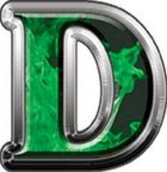  
	Reflective Letter D from www.westonink.com 
