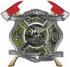 
	The Desire To Serve Twin Fire Axe Firefighter Maltese Cross Reflective Decal in Camouflage
