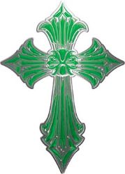 
	Old Style Cross in Green
