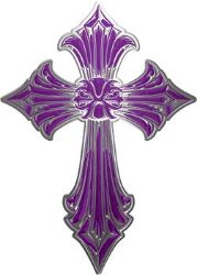 
	Old Style Cross in Purple
