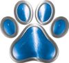 
	Dog Cat Animal Paw Sticker Decal in Blue

