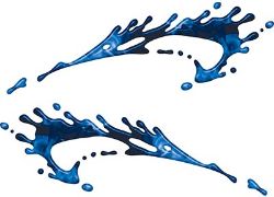 
	Splashed Paint Graphic Decal Set in Inferno Blue
