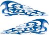 
	Tribal Style Flame Decals in Blue
