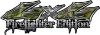 Twisted Series 4x4 Truck, SUV, ATV, SbS, Fire Fighter Edition Decals in Camouflage 