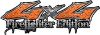 
	Twisted Series 4x4 Truck, SUV, ATV, SbS, 4x4 FireFighter Edition Decals in Diamond Plate Orange

