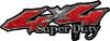 
	Super Duty Twisted Series 4x4 Truck Bedside or Fender Emblem Decals in Diamond Plate Red
