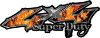 
	Super Duty Twisted Series 4x4 Truck Bedside or Fender Emblem Decals with Inferno Flames
