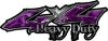
	Heavy Duty Twisted Series 4x4 Truck Bedside or Fender Emblem Decals in Camo Purple

