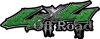 
	Off Road Twisted Series 4x4 Truck Bedside or Fender Emblem Decals in Diamond Plate Green
