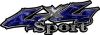  
	Sport Twisted Series 4x4 Truck Bedside or Fender Emblem Decals in Camo Blue 
