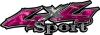  
	Sport Twisted Series 4x4 Truck Bedside or Fender Emblem Decals in Camo Pink 
