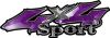  
	Sport Twisted Series 4x4 Truck Bedside or Fender Emblem Decals in Purple 
