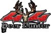 
	Deer Hunter Twisted Series 4x4 Truck Bedside or Fender Emblem Decals in Red Diamond Plate
