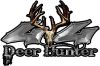 
	Deer Hunter Twisted Series 4x4 Truck Bedside or Fender Emblem Decals in Silver
