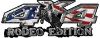 
	Rodeo Edition Bucking Bronco 4x4 ATV Truck or SUV Decals with American Flag
