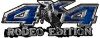 
	Rodeo Edition Bucking Bronco 4x4 ATV Truck or SUV Decals in Blue Camouflage
