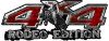 
	Rodeo Edition Bucking Bronco 4x4 ATV Truck or SUV Decals in Red Camouflage
