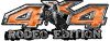 
	Rodeo Edition Bucking Bronco 4x4 ATV Truck or SUV Decals in Orange
