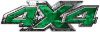 
	4x4 ATV Truck or SUV Bedside or Fender Decals in Green Camouflage
