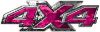 
	4x4 ATV Truck or SUV Bedside or Fender Decals in Pink Camouflage

