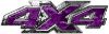
	4x4 ATV Truck or SUV Bedside or Fender Decals in Purple Camouflage

