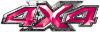 
	4x4 ATV Truck or SUV Bedside or Fender Decals in Pink
