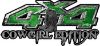 
	Cowgirl Edition with Boots 4x4 ATV Truck or SUV Vehicle Decal / Sticker Kit in Green Camouflage
