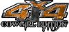 
	Cowgirl Edition with Boots 4x4 ATV Truck or SUV Vehicle Decal / Sticker Kit in Orange Camouflage
