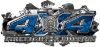 
	4x4 Firefighter Edition Ripped Torn Metal Tear Truck Quad or SUV Sticker Set / Decal Kit in Blue Camouflage
