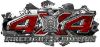 
	4x4 Firefighter Edition Ripped Torn Metal Tear Truck Quad or SUV Sticker Set / Decal Kit in Red Camouflage
