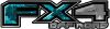 
	2015 Ford 4x4 Truck FX4 Off Road Style Decal Kit in Teal Inferno Flames
