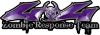 
	Twisted Series 4x4 Truck Zombie Response Team Decals / Stickers in Purple
