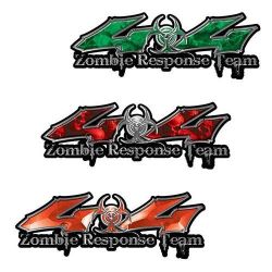 Zombie Response Team 4x4 Decals with Bio Hazard Symbol
