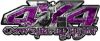 
	4x4 Cowgirl Edition Pickup Farm Truck Quad or SUV Sticker Set / Decal Kit in Purple Camouflage
