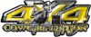 
	4x4 Cowgirl Edition Pickup Farm Truck Quad or SUV Sticker Set / Decal Kit in Yellow
