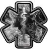 
	Star of Life Emergency Response EMS EMT Paramedic Decal in Gray Inferno
