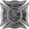 
	Celtic Style Rough Steel Fire Fighter Maltese Cross Decal in Gray Camouflage