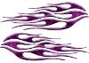 
	Motorcycle Tank Flame Decal Kit in Camo Purple
