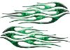 
	Motorcycle Tank Flame Decal Kit in Inferno Green
