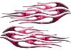 
	Motorcycle Tank Flame Decal Kit in Inferno Pink
