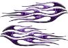 
	Motorcycle Tank Flame Decal Kit in Inferno Purple
