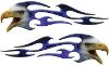 
	Screaming Eagle Head Tribal Flame Graphic Kit with Blue Inferno Flames
