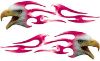 
	Screaming Eagle Head Tribal Flame Graphic Kit in Pink
