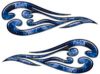 
	Custom Motorcycle Tank Flames or Vehicle Flame Decal Kit in Inferno Blue
