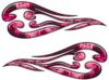 
	Custom Motorcycle Tank Flames or Vehicle Flame Decal Kit in Inferno Pink
