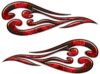 
	Custom Motorcycle Tank Flames or Vehicle Flame Decal Kit in Inferno Red
