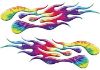 
	Extreme Flame Decals in Tie Dye Colors
