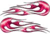 
	Hot Rod Classic Car Style Flame Graphics with Silver Outline with Pink Lightning Strikes
