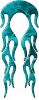 
	Motorcycle Fender, Car or Truck Flame Graphic in Teal Camouflage
