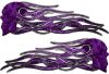 
	New School Street Rod Classic Car Style Evil Shull Flame Stickers / Decal Kit in Purple Inferno
